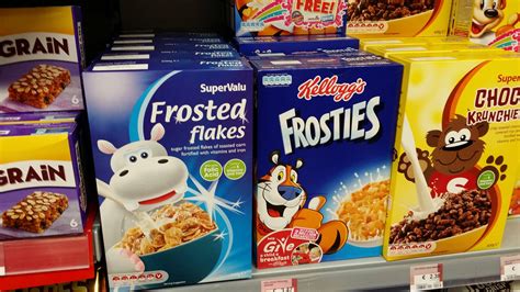 In Europe frosted flakes are the generic and frosties are the name ...