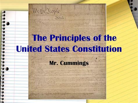 PPT - The Principles of the United States Constitution PowerPoint Presentation - ID:551091