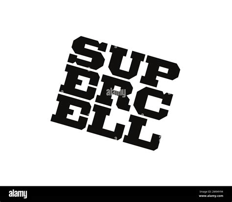 Supercell video game company, rotated logo, white background B Stock Photo - Alamy