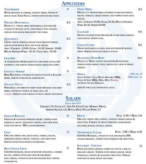 Menu at Craft 60 Ale House pub & bar, Newport News