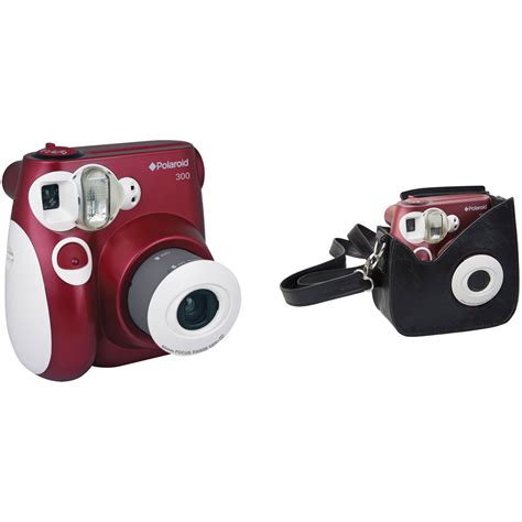 Polaroid 300 Instant Film Camera with Faux Leather Carrying Case