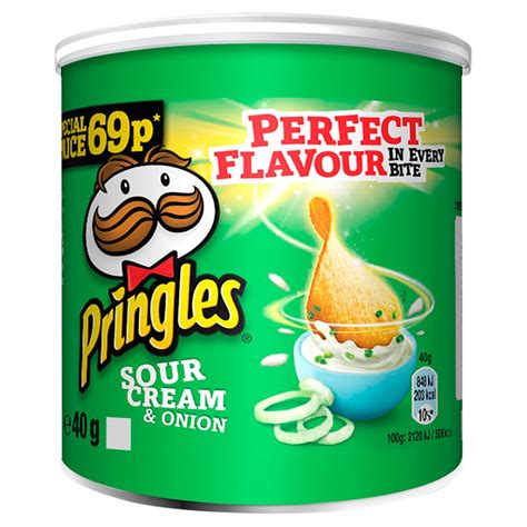 Pringles Sour Cream & Onion Crisps 40g X 12 X 1 – Belito