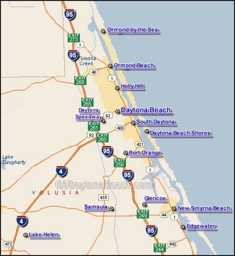 i-95 Daytona Beach Traffic Maps and Road Conditions