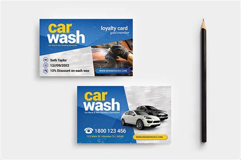 40+ Car Wash Business Card Templates | Free & Premium Downloads