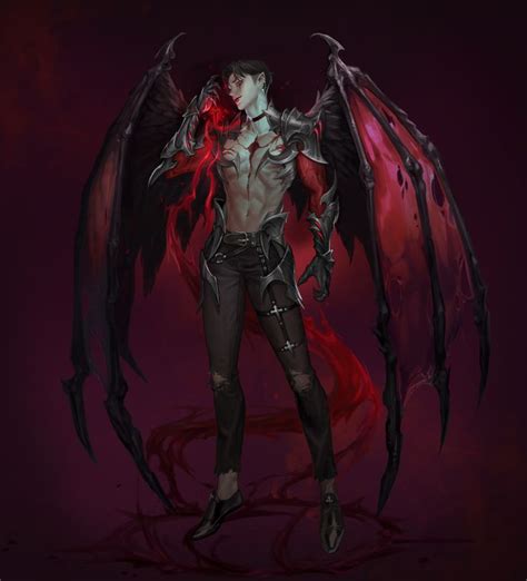 승구 on Twitter | Fantasy demon, Fantasy art men, Demon male