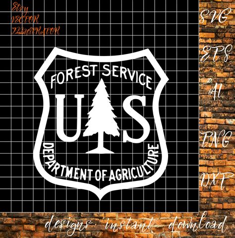 U S Forest Service Logo Svg Svgpngpdfaiepsdxf Files for - Etsy