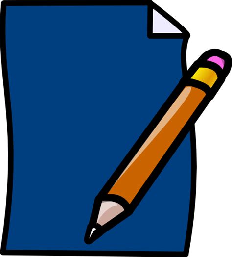 Planner Pencil Blue Clip Art at Clker.com - vector clip art online, royalty free & public domain