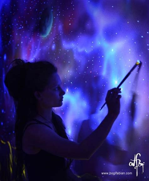 Glowing Wall Painting Ideas Bringing Futuristic Space Themes into Rooms