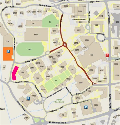 Emory Hospital Map