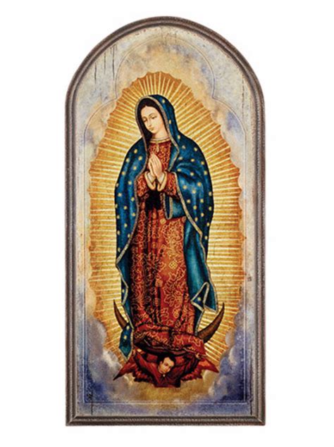 Our Lady of Guadalupe Arched Icon Wall Plaque By Marco Sevelli Large S – Beattitudes Religious Gifts