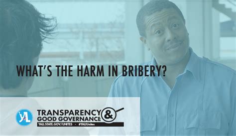 What's the harm with security officials taking a bribe? | YALI