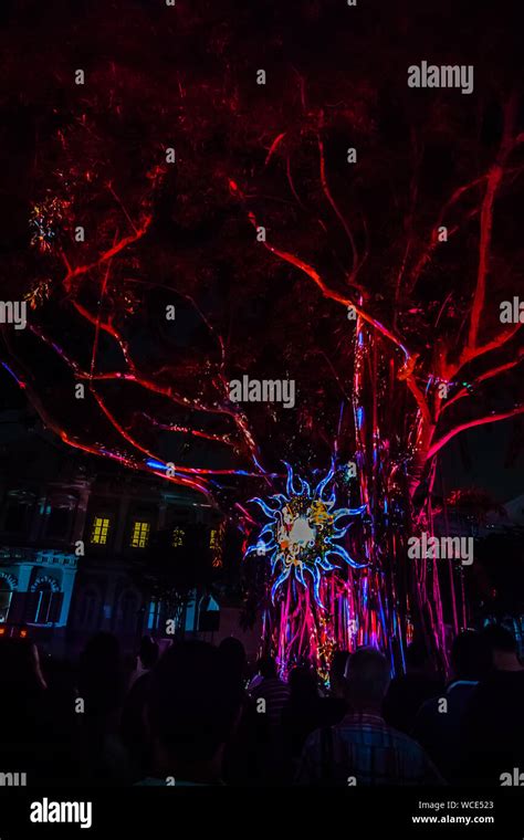 Singapore - Aug 27, 2019 : Night Festival 2019 at National Museum of Singapore Stock Photo - Alamy