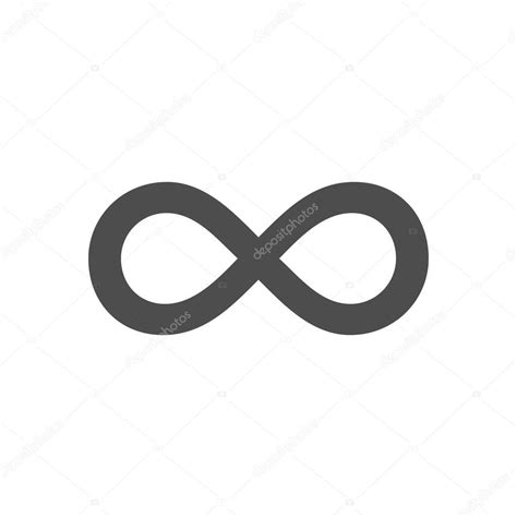 Infinity symbol loop. Figure 8 icon, eternity logo sign in original design, forever eternity ...