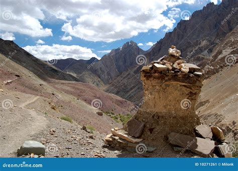 Old stupa, Ladakh stock image. Image of dalai, pray, bhudda - 10271261