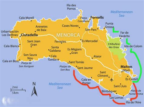 North Menorca beaches Merak Charter