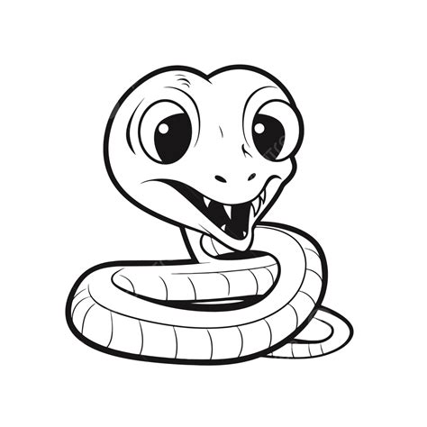 Cartoon Cartoon Snake Outline Sketch Drawing Vector, Cobra Drawing, Cobra Outline, Cobra Sketch ...