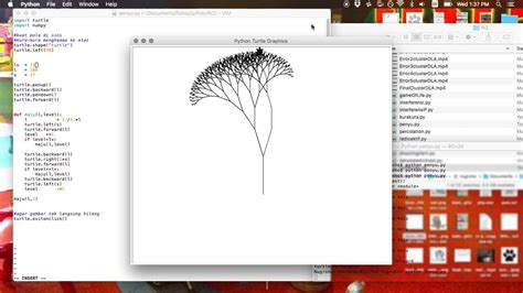 Python Turtle Fractal Tree, Level11 - YouTube