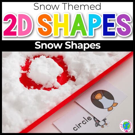 Snow Shapes Winter Math Activities for Preschool