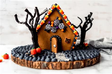 Haunted Halloween Gingerbread House - House of Nash Eats