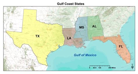 United States Map Gulf Coast