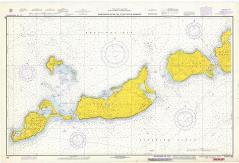 A beautiful, high quality print of the historical map of Cuttyhunk Island to Robinson's Hole ...