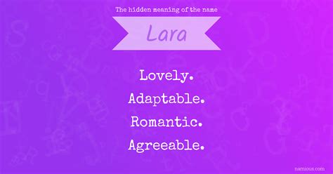 The hidden meaning of the name Lara | Namious