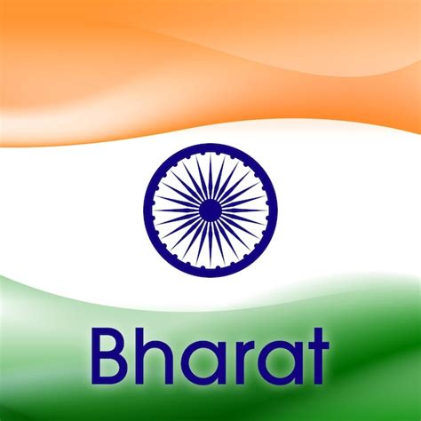 Premium Vector | Bharat flag Flag of India Bharat Ganarajya background