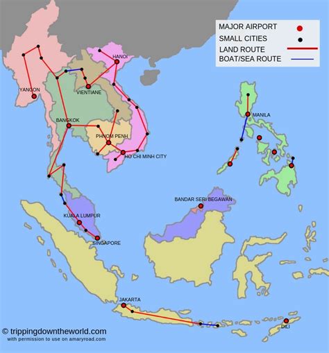 SOUTHEAST ASIA TRAVEL ROUTE AND ITINERARIES: From 2 Weeks up to 6 ...