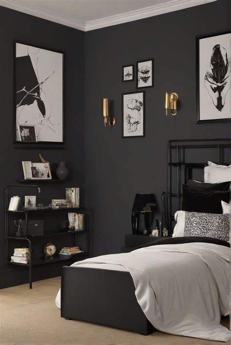 Bedroom: Tricorn Black (SW 6258) - 2024 Trendy Bedroom | HOME CABINET ...