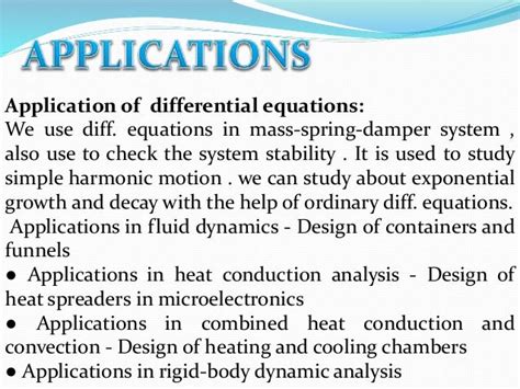 application of differential equation and multiple integral