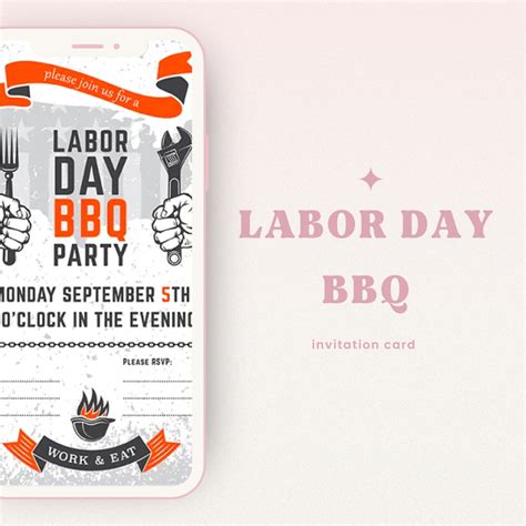 Labor Day BBQ Invitation Card – MasterBundles