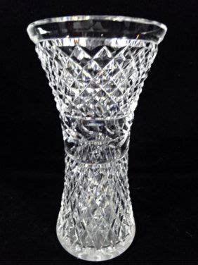 WATERFORD CRYSTAL VASE, WITH ETCHED WATERFORD MARK, : Lot 237