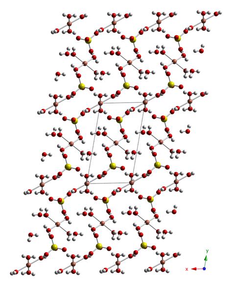 Metal Lattice Structure (CuSO4) : r/chemhelp