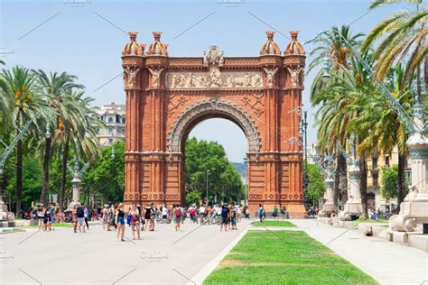 Arc de triomph barcelona stock photo containing arc de triomph and ...