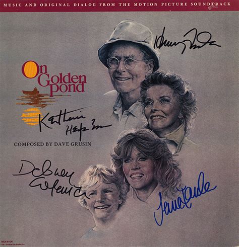 On Golden Pond Cast Signed Movie Soundtrack Album - Crossroad Collectibles