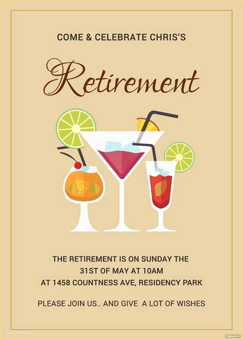 Retirement Invitation Templates Free Printable Of Printable Retirement ...