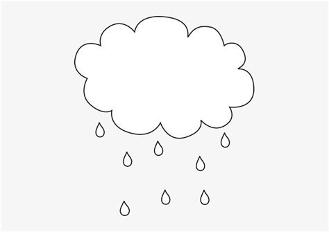 Black And White Rain Cloud Clipart - Rain Cloud Black Background - 449x500 PNG Download - PNGkit