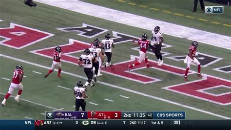 Highlight: Lamar Jackson Fumbles, Falcons Return for Touchdown