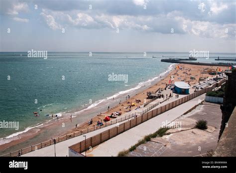 ramsgate seafront harbour and beach kent england uk Stock Photo - Alamy