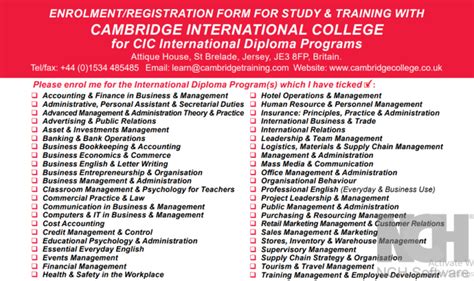 Cambridge International College Online Courses-Diploma