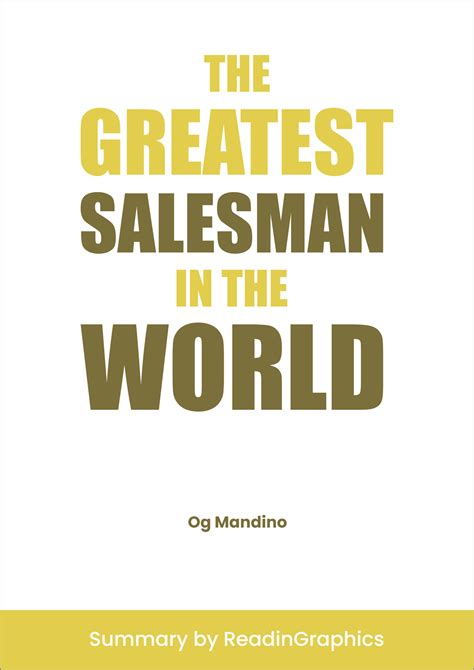 Download The Greatest Salesman in the World Summary