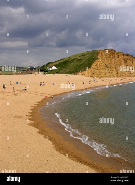 West bay Beach Dorset Stock Photo - Alamy