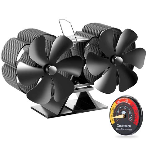 Buy Wood Stove Fan Heat Powered Stove Fan, 12 Blade Fireplace Fan Eco Fans Heat Activated ...