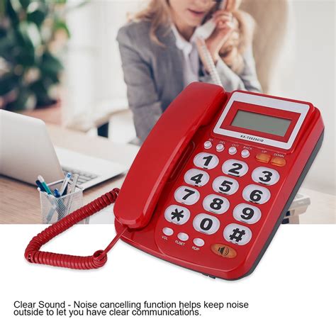 Octpeak Corded Phone with Speakerphone,Desktop Corded Landline ...