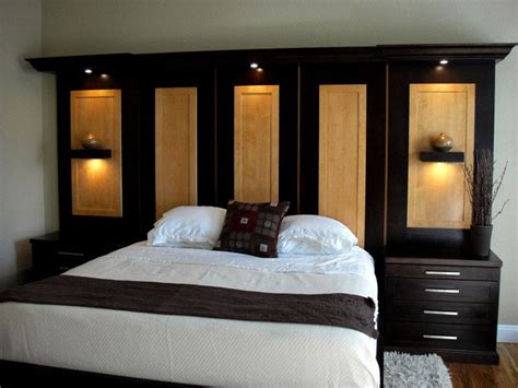 Wall unit - two-toned headboard | Bedroom wall units, Bedroom wall, Wall unit