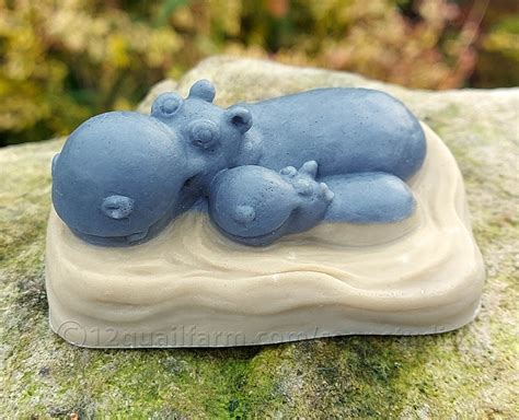 Hippo Soap (Green) - 12 Quail Farm Soap Studio