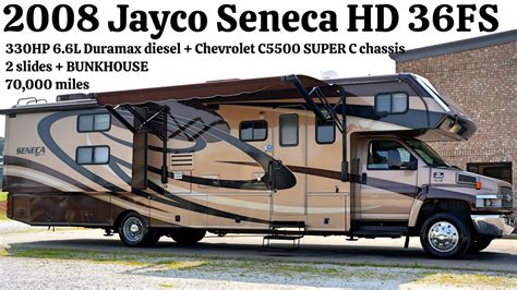 2008 Jayco Seneca HD 36FS BUNKHOUSE 330HP Duramax Diesel SUPER C Class @ Porter’s RV Sales ...