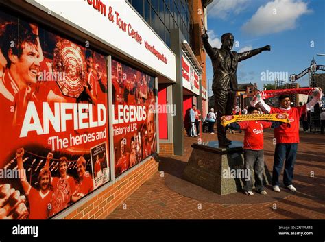 Anfield. Entry to Anfield museum. Liverpool. England. UK Stock Photo ...