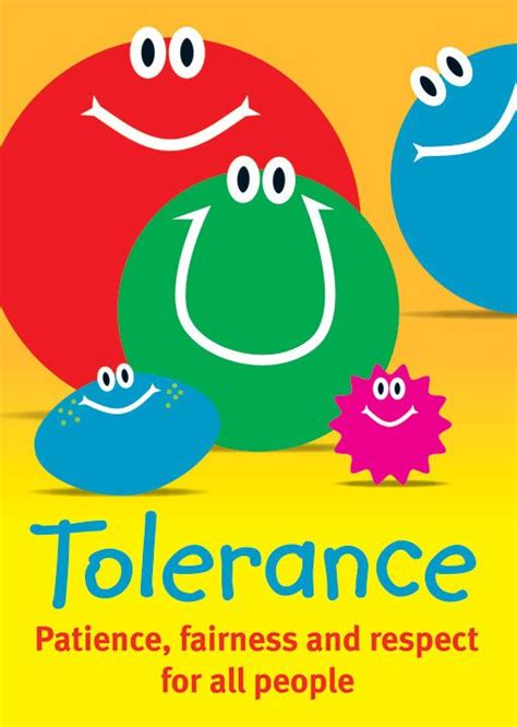 the cover of tolerance, featuring two balls with faces on them