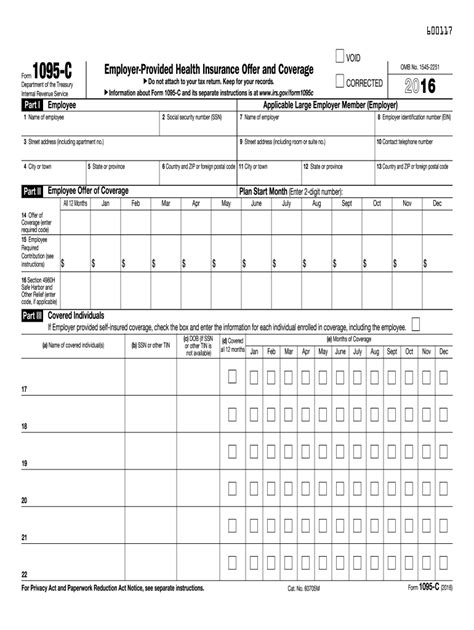 1095 C Form - Fill Out and Sign Printable PDF Template | airSlate SignNow